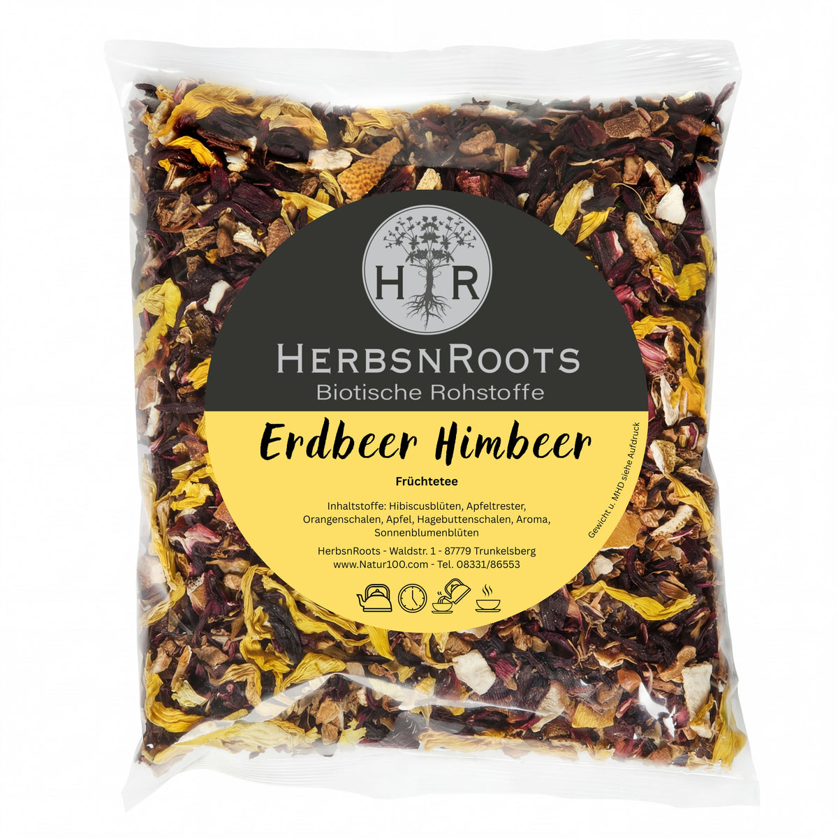 Erdbeer-Himbeer-Tee