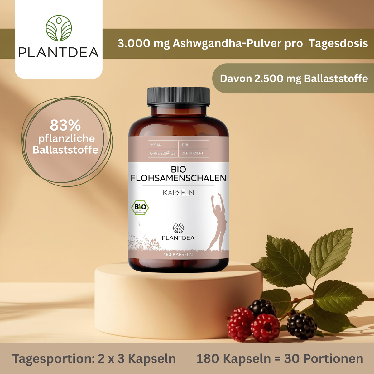 Bio Flohsamenschalen Kapseln