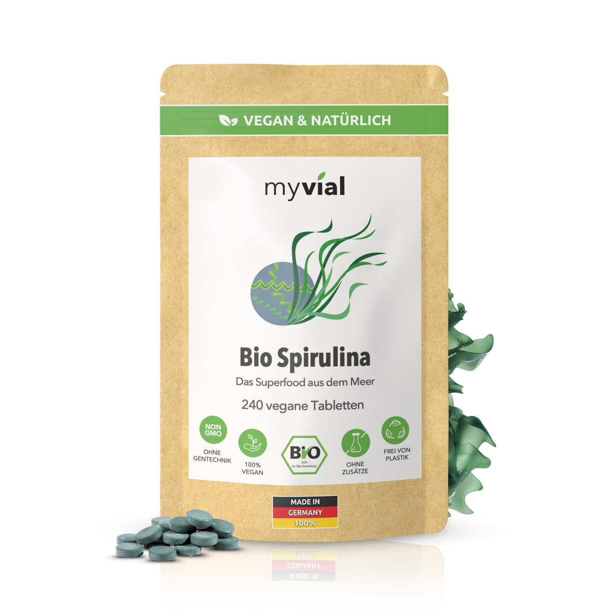 Bio Spirulina Tabletten Presslinge