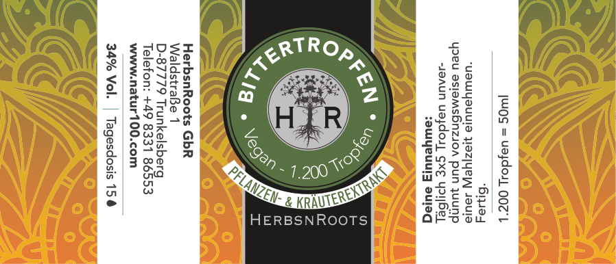 Bittertropfen - Bitterstoff Elixier