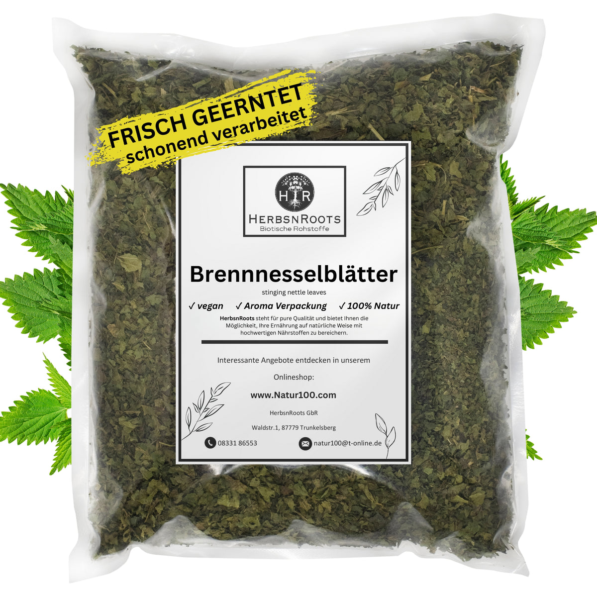 Brennnesselblätter-Tee