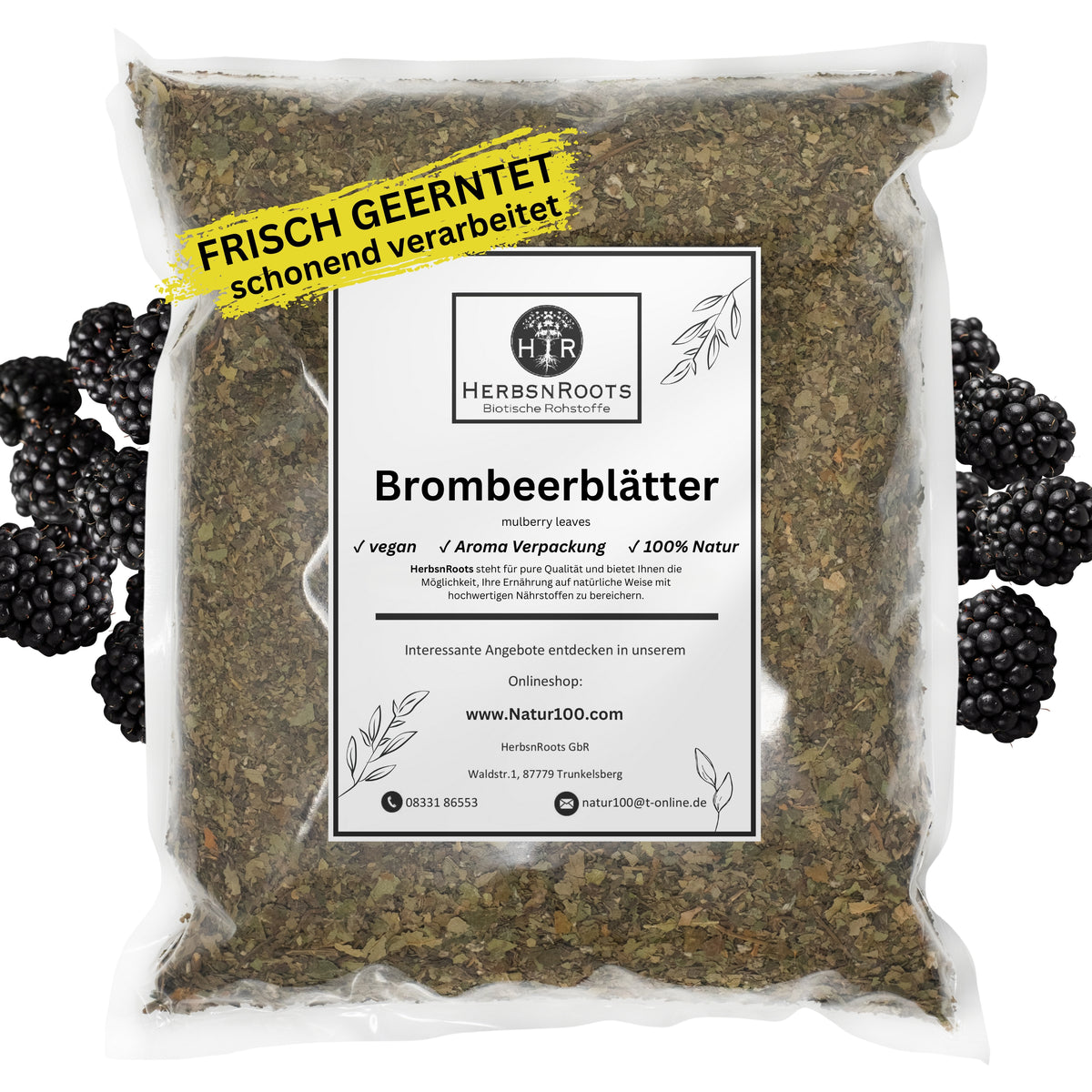 Brombeerblätter Süß