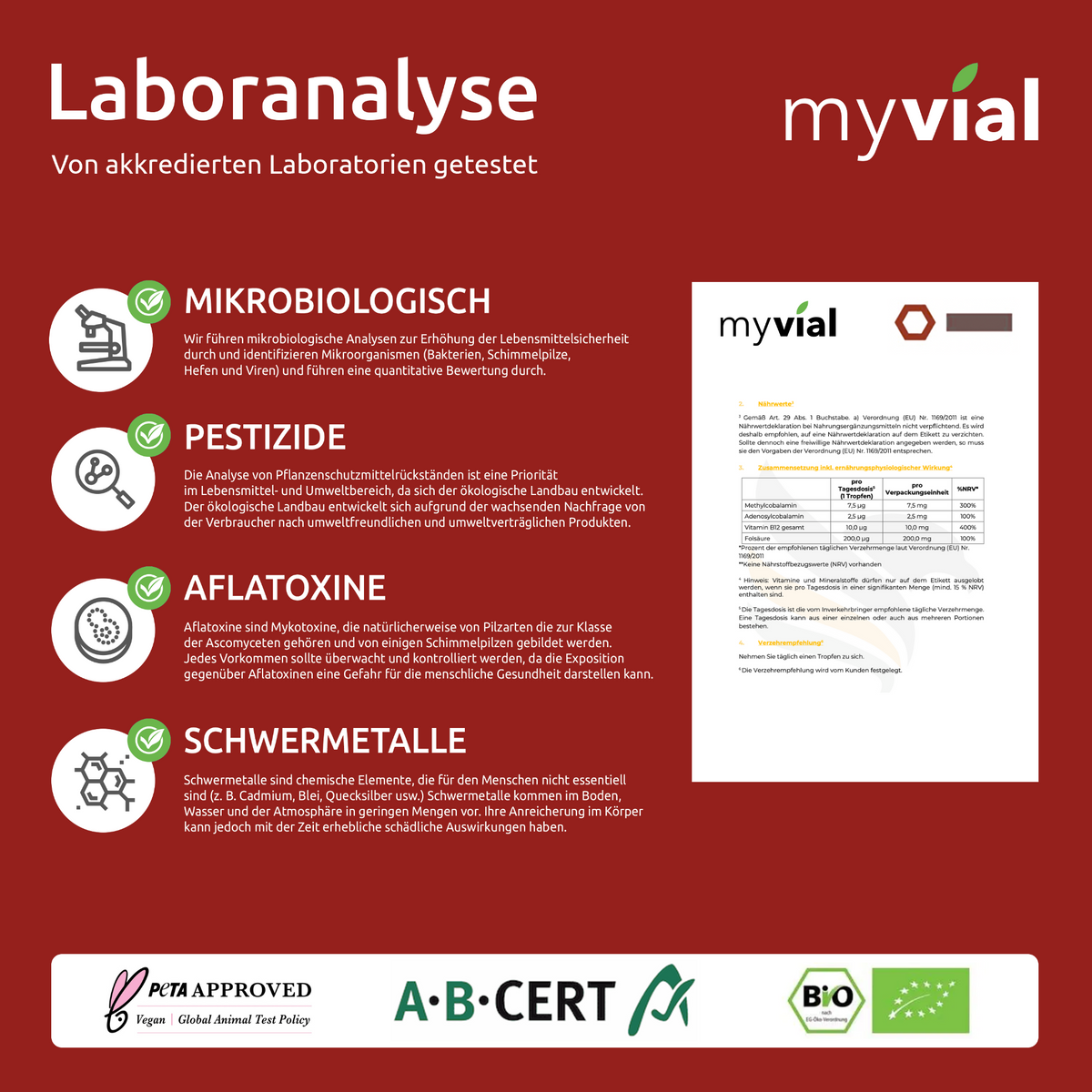 Vitamin B12 Tropfen + Folsäure